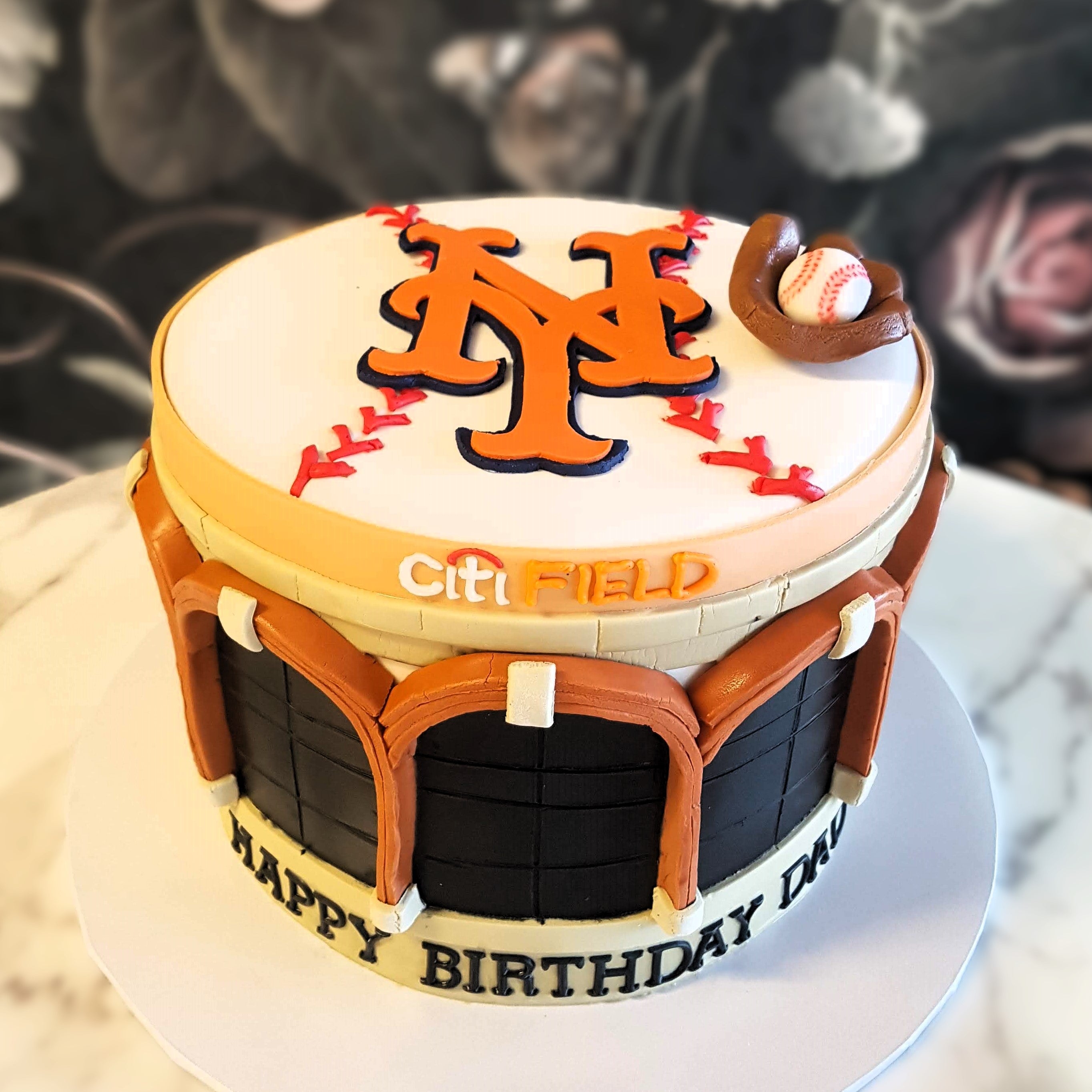 New York Mets | Baseball Cake | Sports Cake, image size:2728x2728