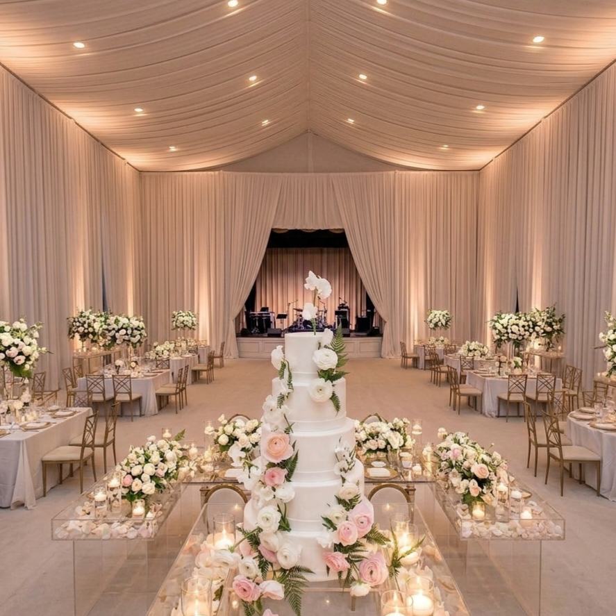 The Secret to Ballroom Impact: Why Scale and Height Matter for Your Wedding Cake