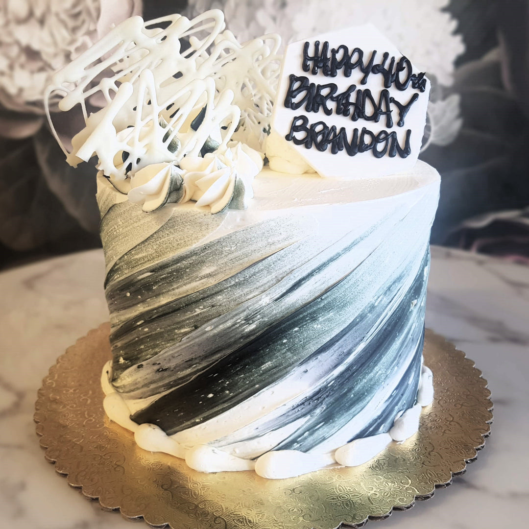 Swish Lines | Celebration Cake | Special Occasion Cake