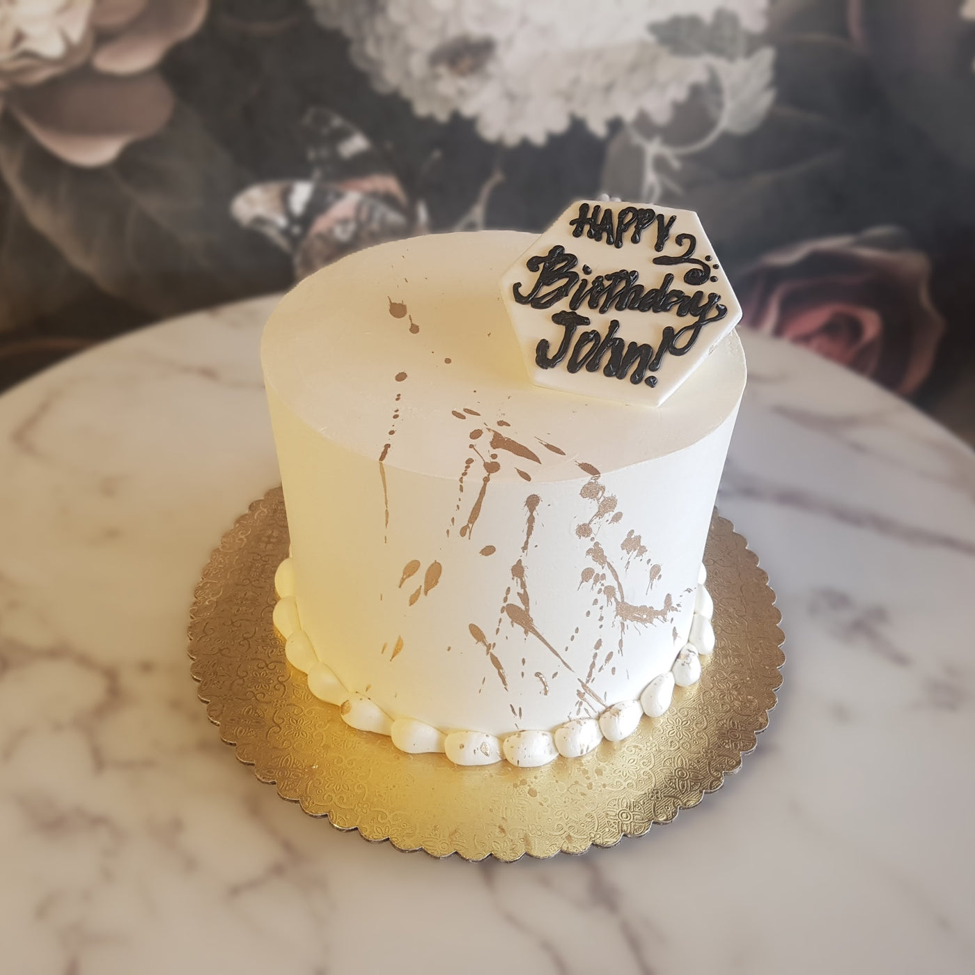 Gold Splash | Elegant Cake | Gift Cake