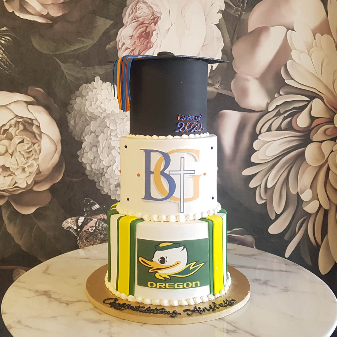 Cal Poly Graduation Cake School Pride Graduation | College Grad Cake| High School College Gradu ...