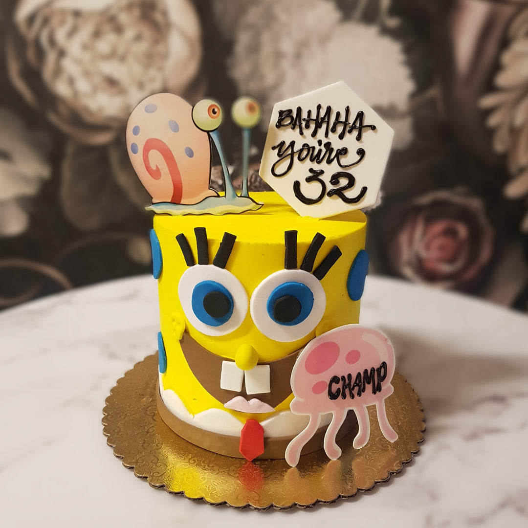 Spongebob Face Cake | What is Funnier than 24? 25! | Gary the Snail