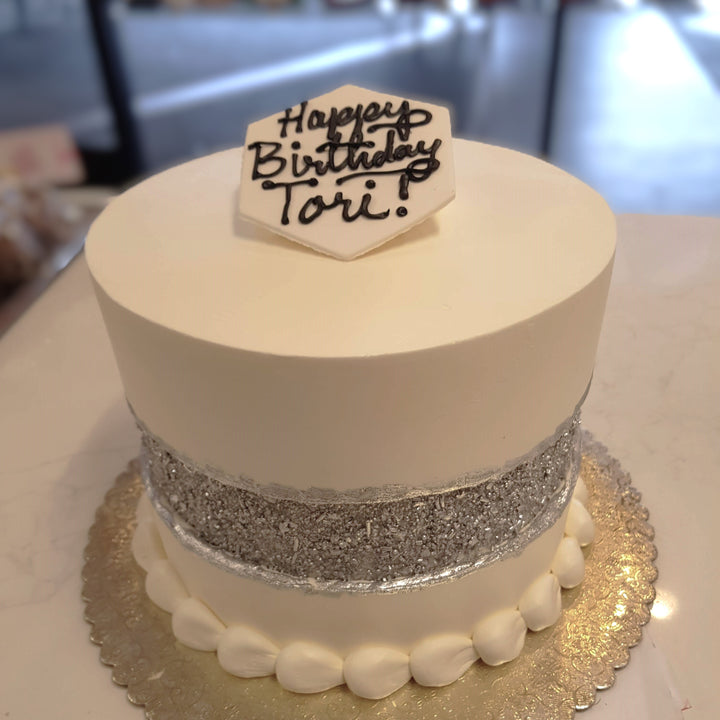 Silver jubillee cake, silver anniversary cake, las vegas 25 years married, 25 anniversary, thank you cake