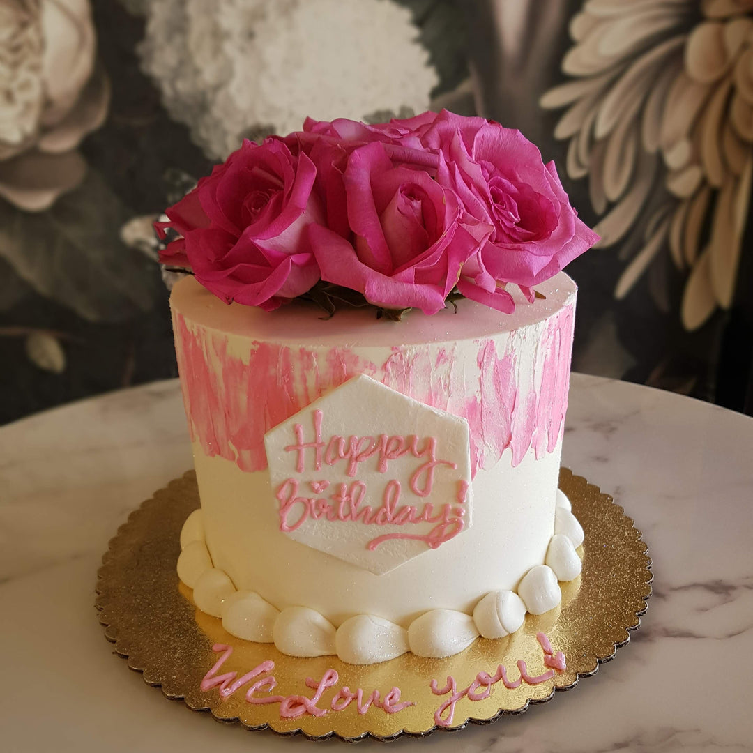 floral cake for las vegas ladies, mom in las vegas cake