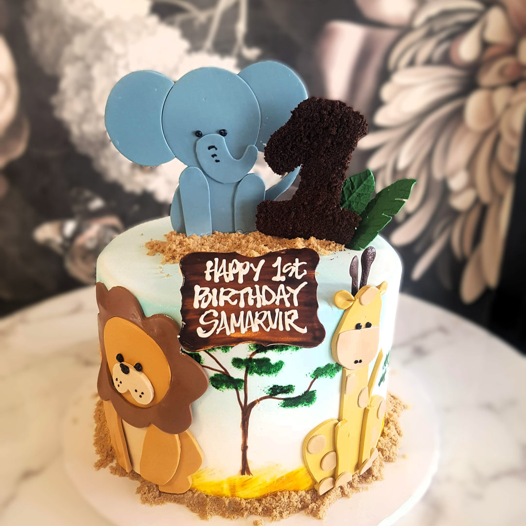 Baby milestones, Baby shower, Baby cake vegas, Bakery near me, Cake Delivery Las Vegas, Kids Party, Kids Celebration, Jungle-themed cake, Safari cake, kids cake, 1st birthday, 2nd birthday