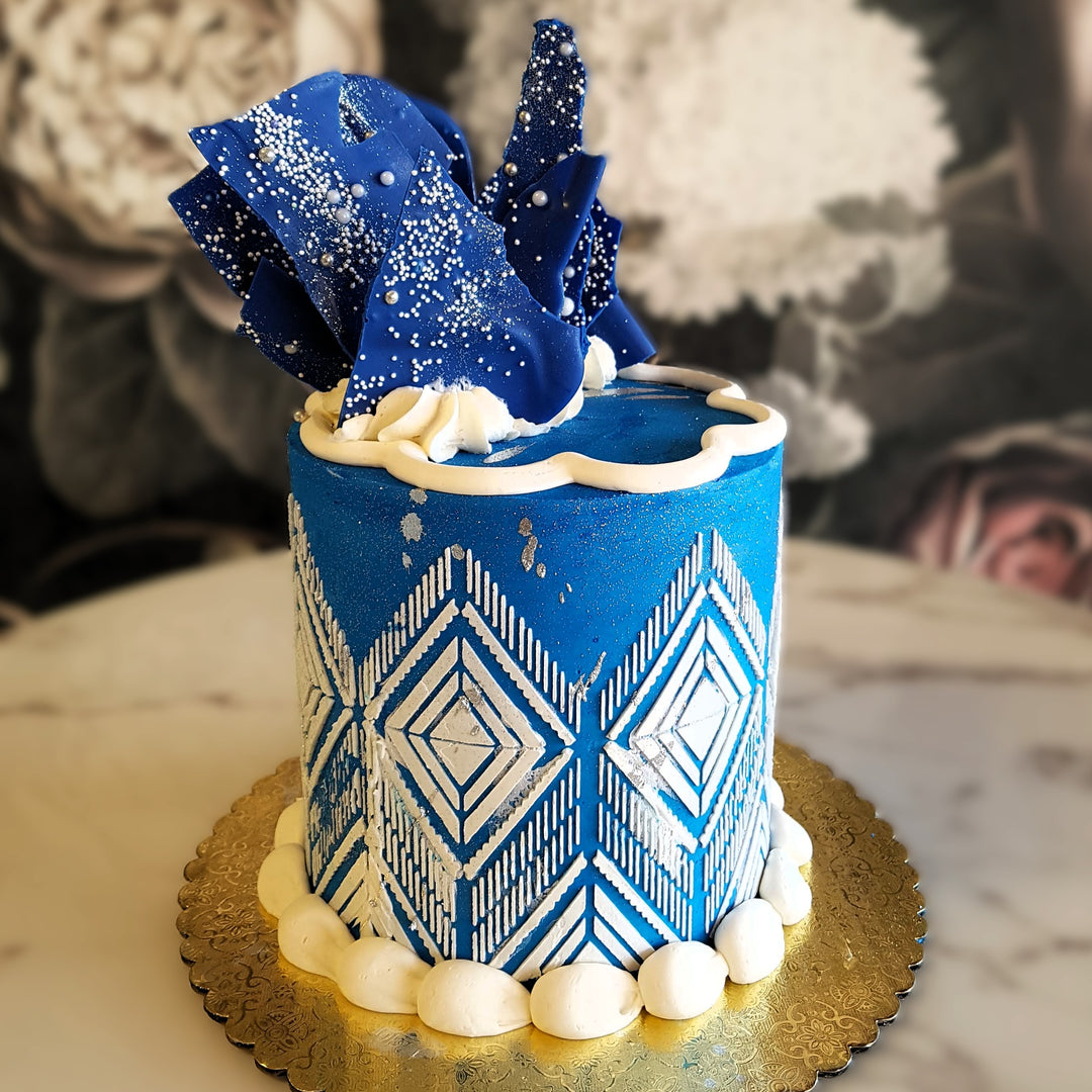 Mens cake, Mens birthday, Mens Luxury Cake, Best cake vegas, Cake delivery Vegas, Bakery near me, Celestial cake, Galaxy, Blue and silver cake