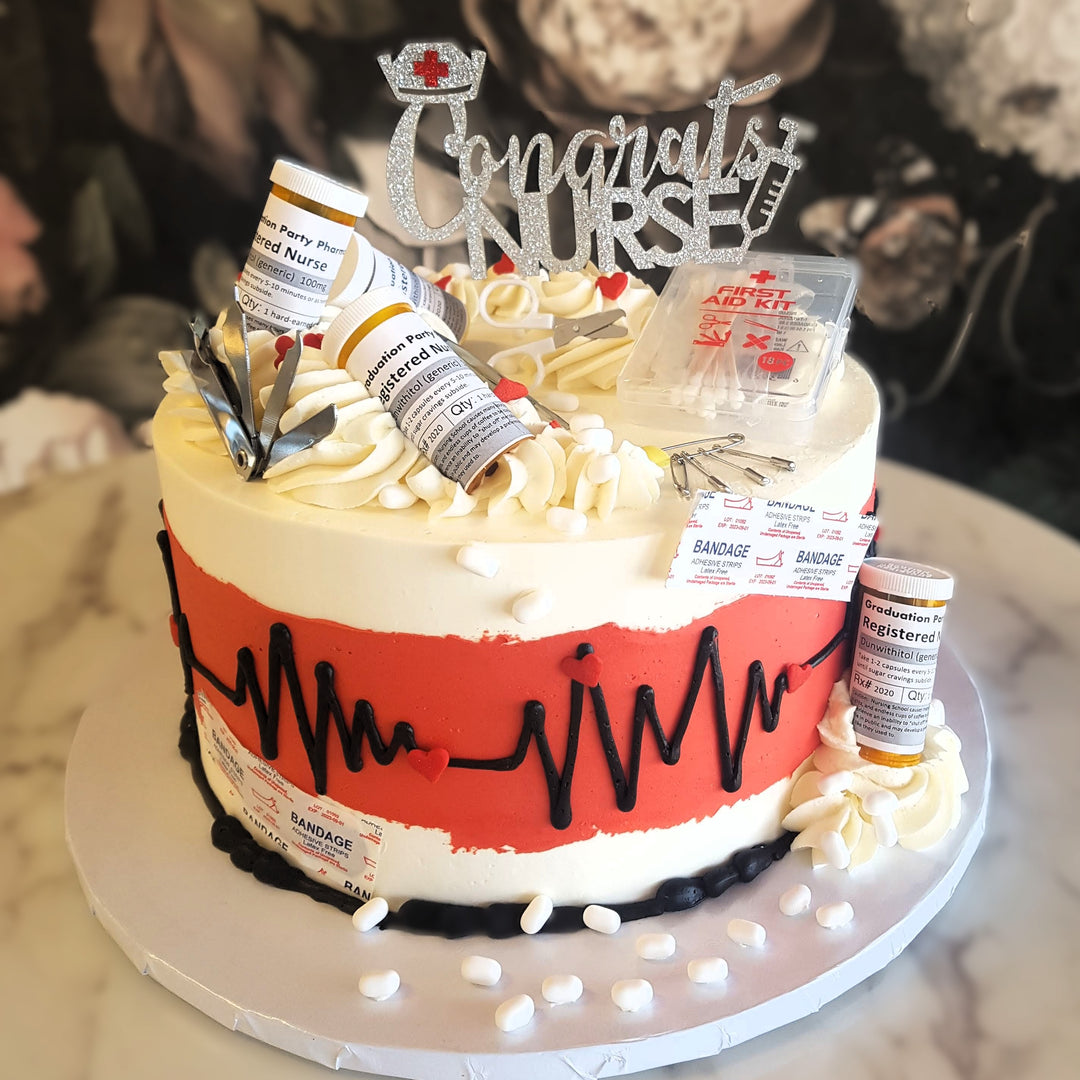 graduation cake, college graduation, high school graduation, medical school, Registered nurse, board passer, school cake, cake delivery vegas, bakery near me