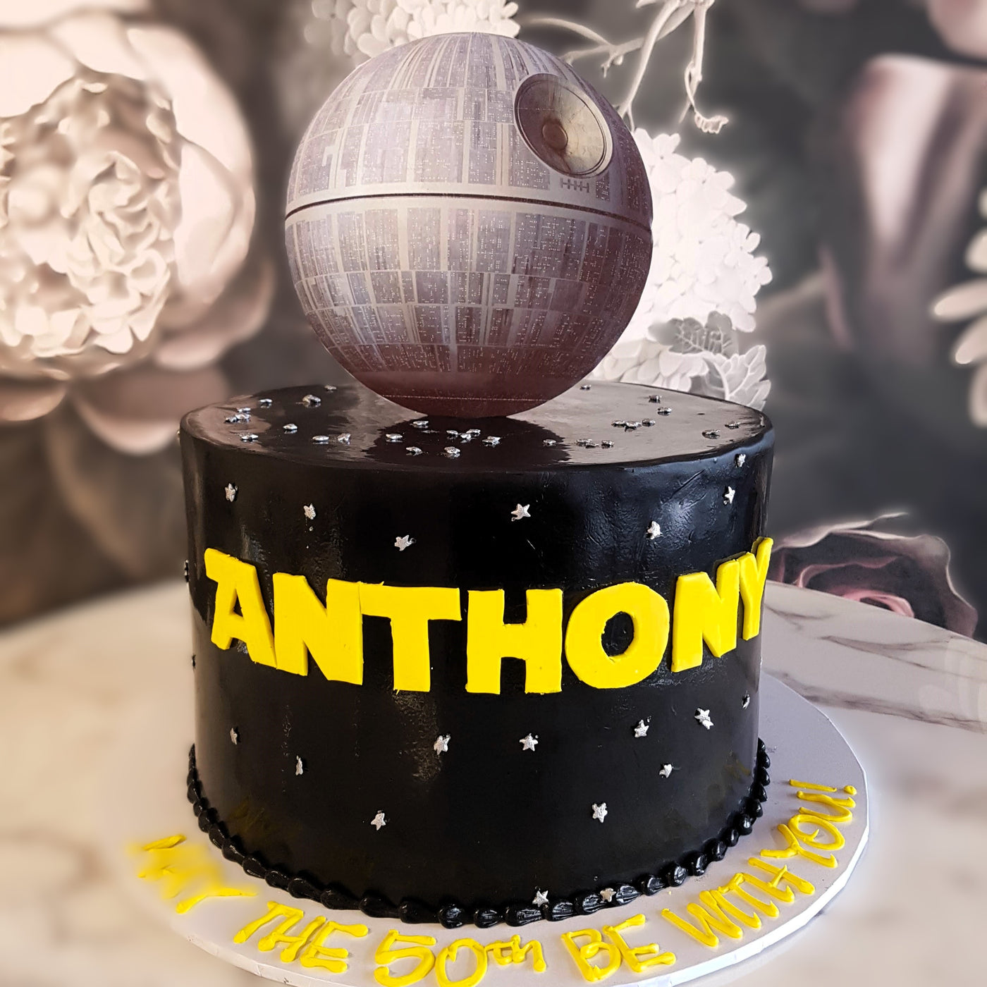 Mens cake, Mens birthday, Mens Luxury Cake, Classic cake for men, Best cake vegas, Cake delivery Vegas, Bakery near me, cosmic-themed cake, intergalactic, galaxy