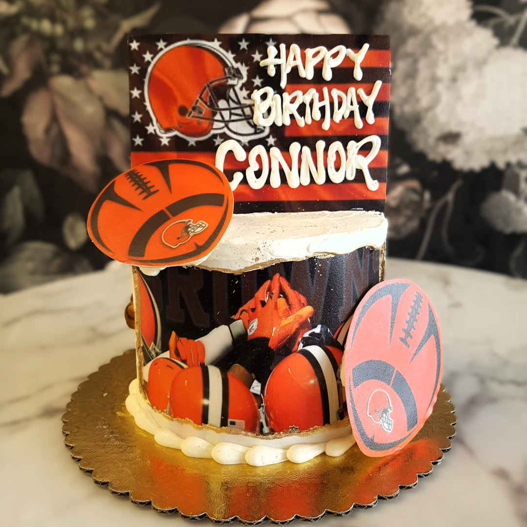 Cleveland Brown, Football, Sports cake, Hobbies, Mens celebration, Mens birthday, Cake delivery Vegas 