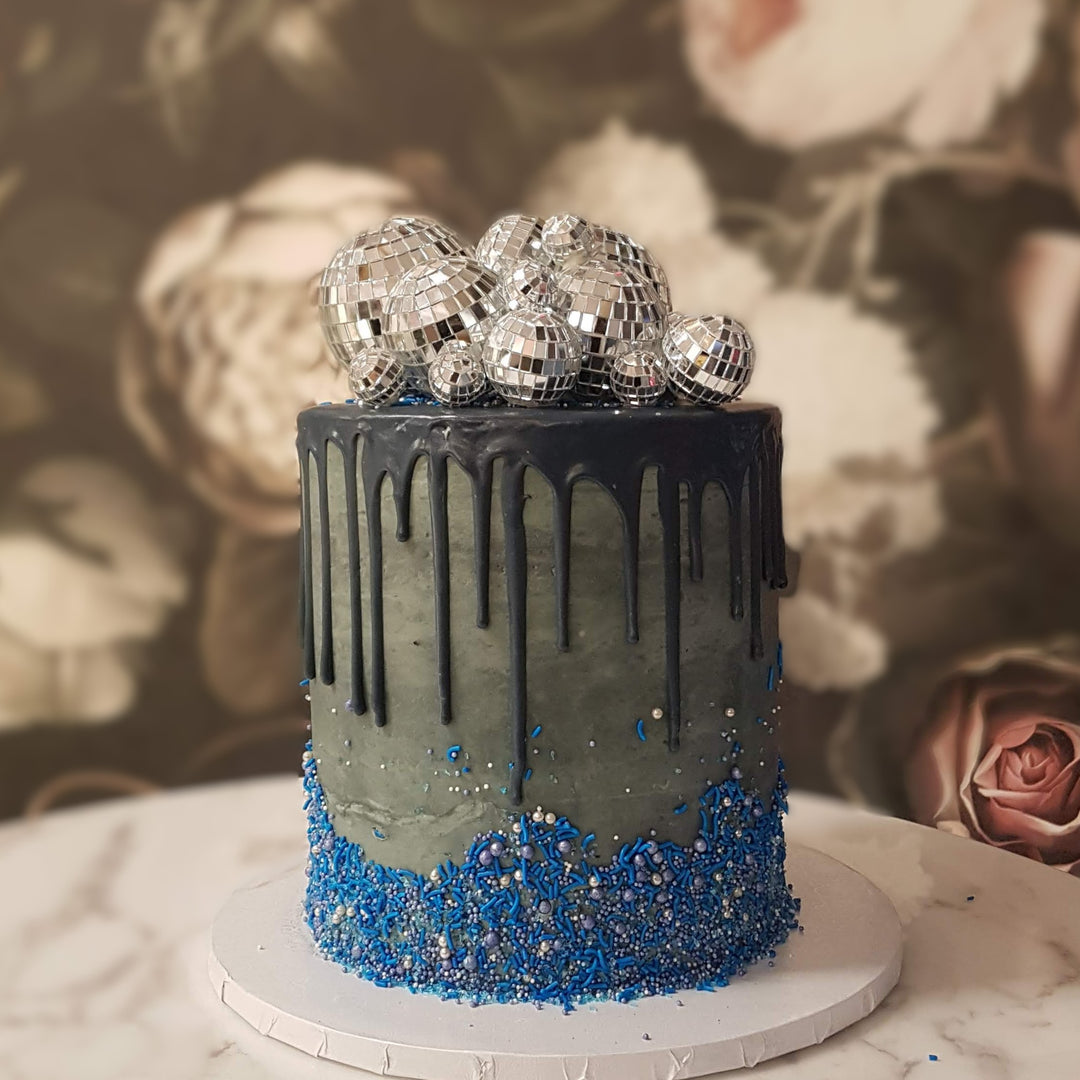 Mens cake, Mens birthday, Mens Luxury Cake, Best cake vegas, Cake delivery Vegas, Bakery near me, disco, gray and blue
