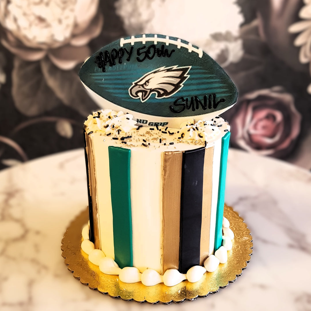 Football, Sports cake, cake delivery vegas, bakery near me, cake for men, Superbowl, touchdown, mens birthday