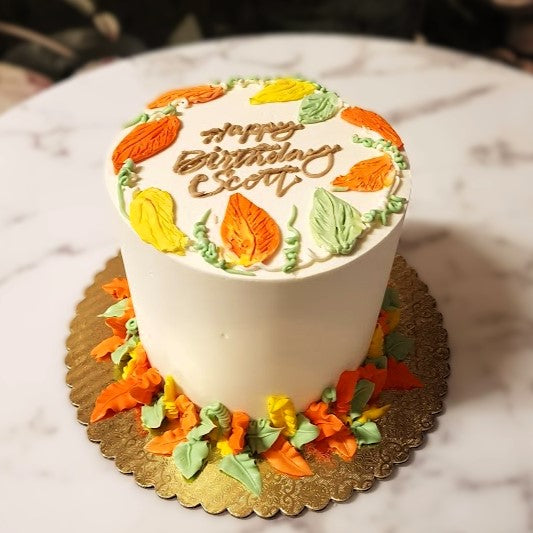 Fall themed cake, fall palette cake, thanksgiving cake, holiday cake vegas, bakery near me, birthday cake, vegas cake delivery, dessert assignment, in charge of dessert this thanksgiving, bake me a cake, fast turn around cake, last minute thanksgiving 
