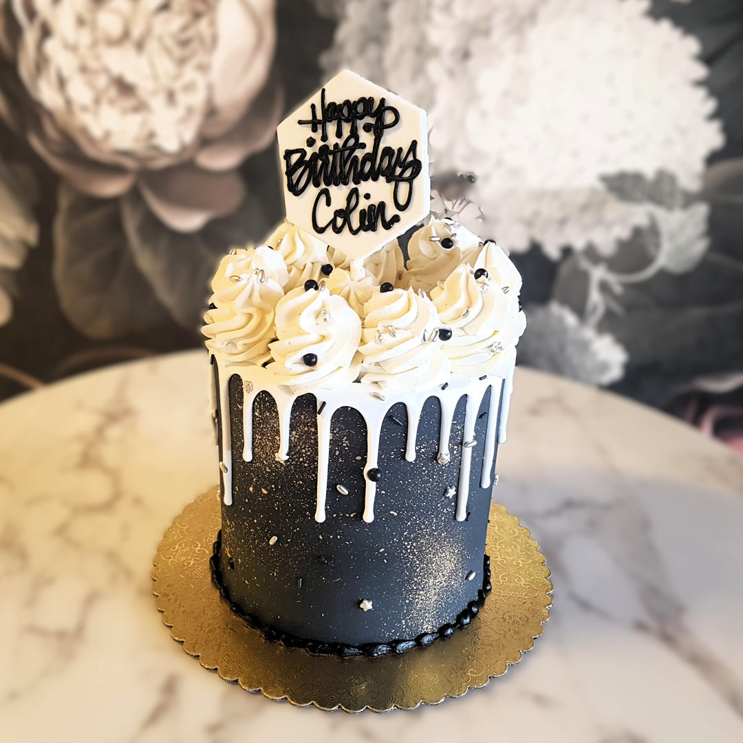 Mens cake, Mens birthday, Mens Luxury Cake, Best cake vegas, Cake delivery Vegas, Bakery near me, black and white cake