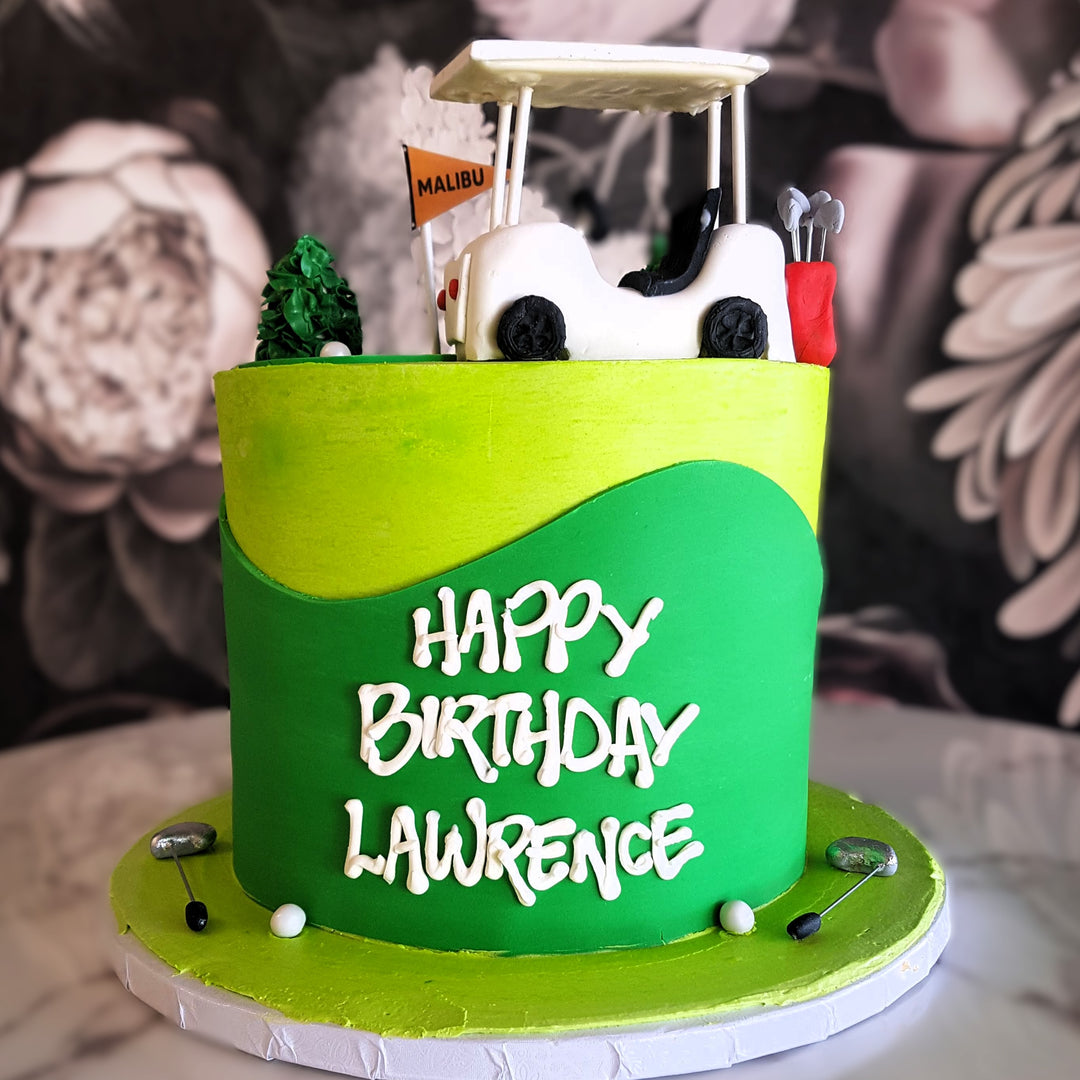 Golf, Sports cake, cake delivery vegas, bakery near me, cake for men, touchdown, mens birthday, gold field, hobbies