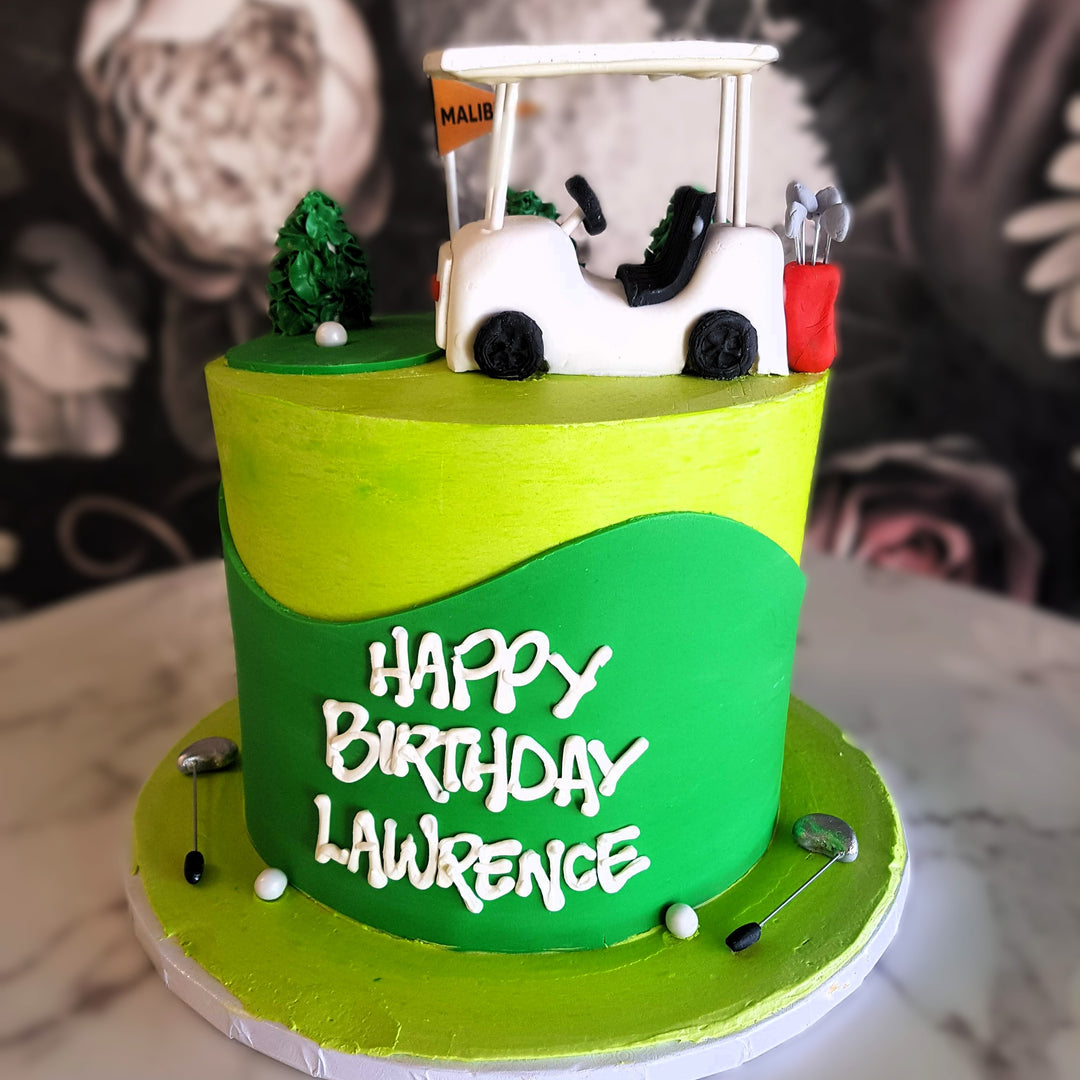 Golf, Sports cake, cake delivery vegas, bakery near me, cake for men, touchdown, mens birthday, golf field, hobbies
