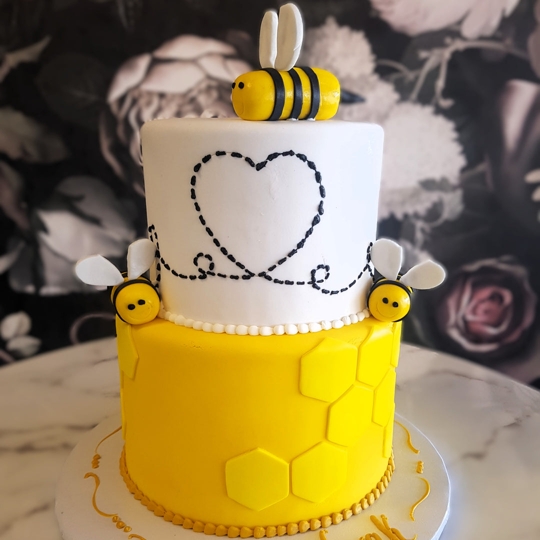 Honey Bee Cute Cake, Kids Cake Vegas, Baby Cake, Honeycomb cake, Baby shower, cake delivery, summerlin cake