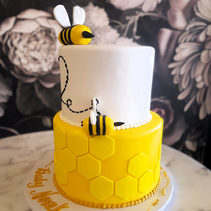 Honey Bee Cute Cake, Kids Cake Vegas, Baby Cake, Honeycomb cake, Baby shower, cake delivery, summerlin cake