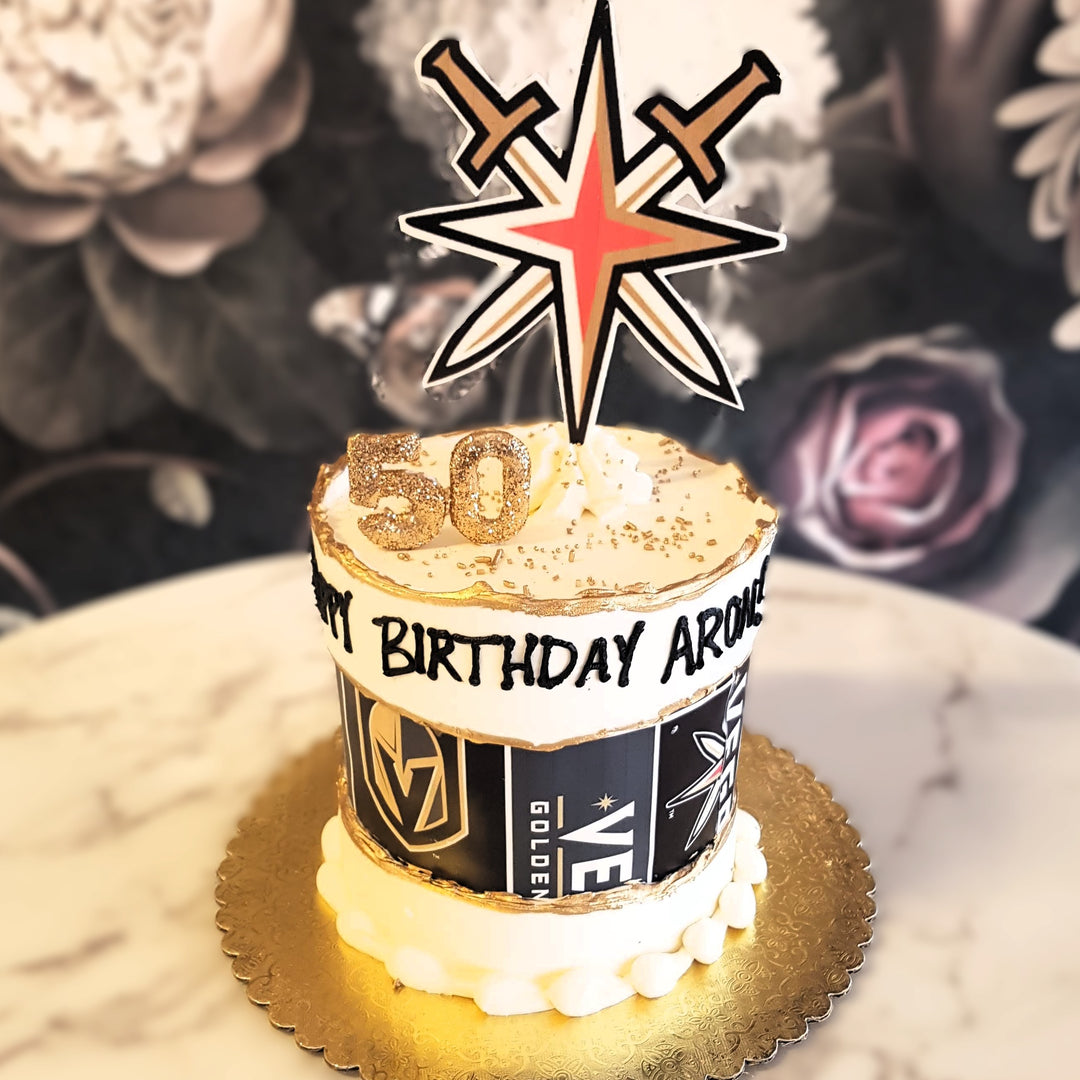 Las Vegas Hockey, Football, Sports cake, cake delivery vegas, bakery near me, cake for men, golden knights