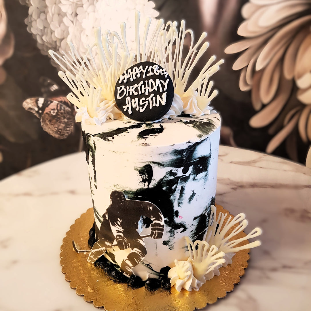 Las Vegas Hockey, Hockey, Sports cake, cake delivery vegas, bakery near me, cake for men, golden knights