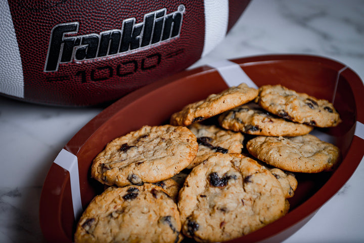 Classic Cookies | Football Chocolate Chip Cookie | Soft Oatmeal Raisin