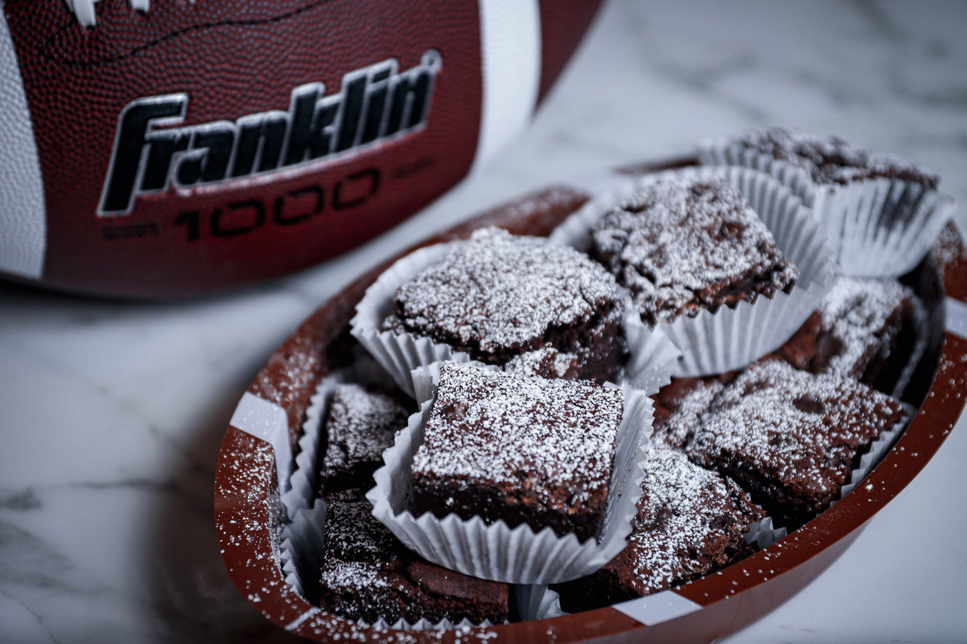 Fudge Brownie Bites | Football Desserts | Superbowl Party