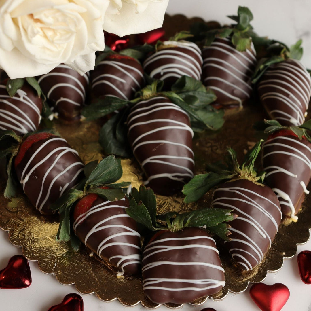 velentines, floral couture, flower shop, flower delivery, strawberries, in love, valentines 2024