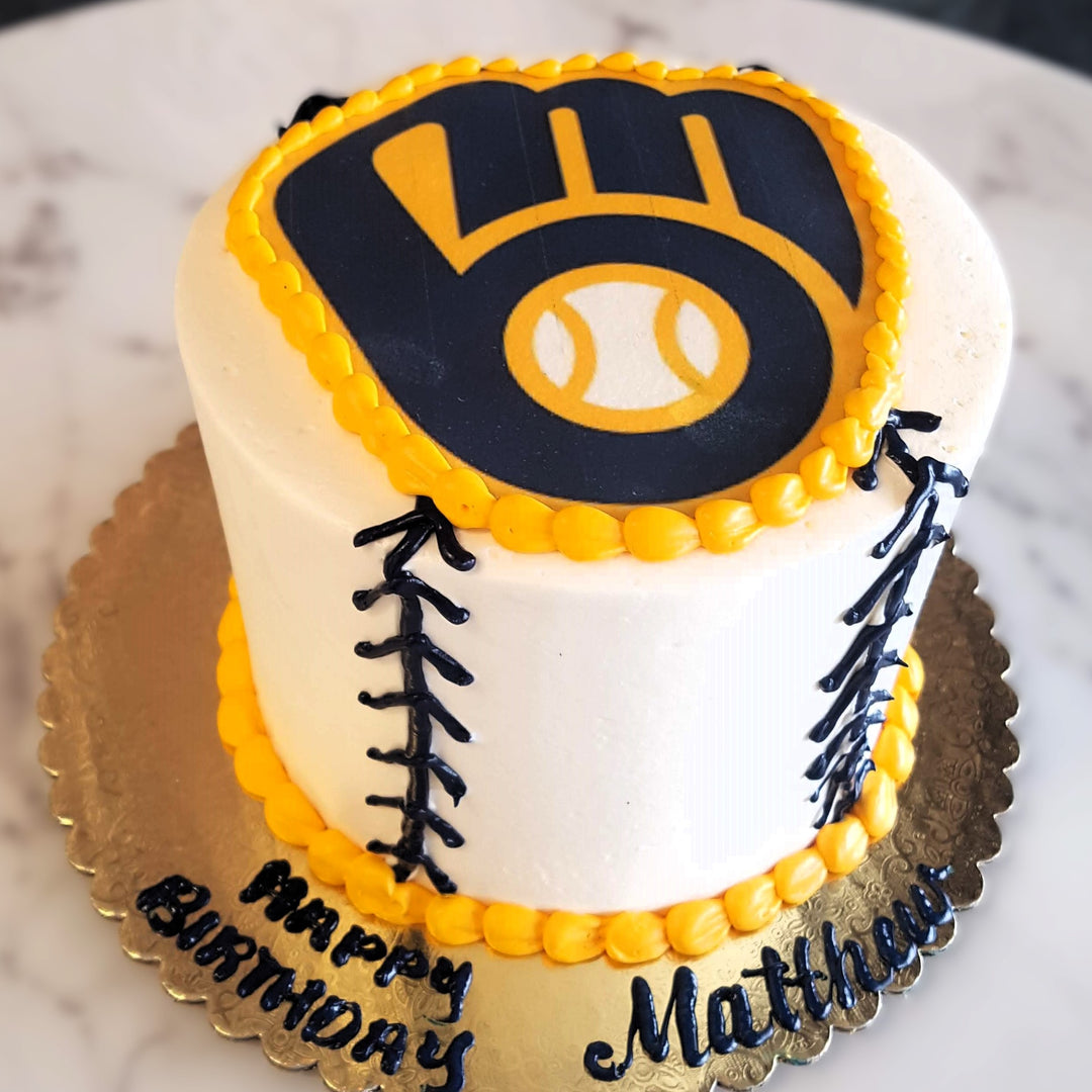 Milwaukee Brewers, Basebell, Sports cake, Hobbies, Mens celebration, Mens birthday, Cake delivery Vegas 