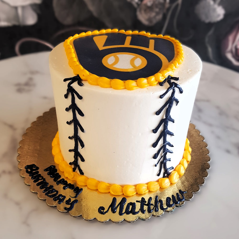 Milwaukee Brewers, Basebell, Sports cake, Hobbies, Mens celebration, Mens birthday, Cake delivery Vegas 