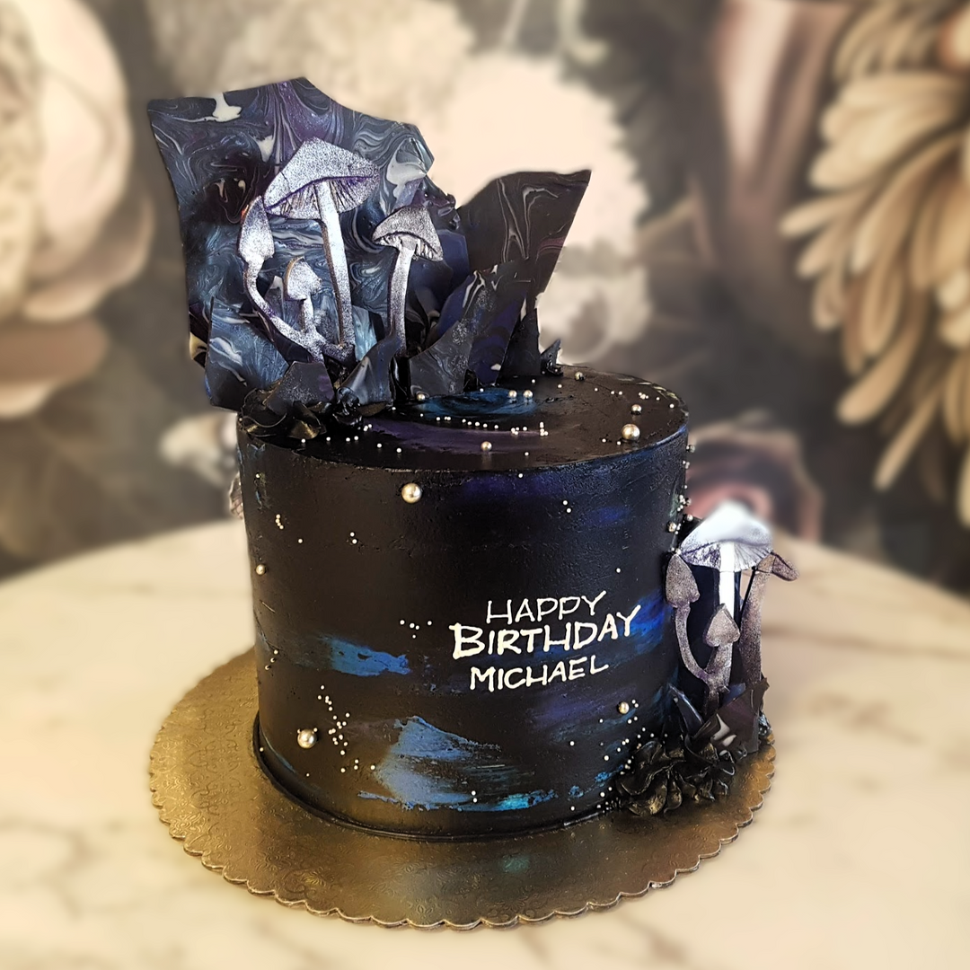 Mens cake, Mens birthday, Mens Luxury Cake, Best cake vegas, Cake delivery Vegas, Bakery near me, Celestial cake, Galaxy, Black and blue