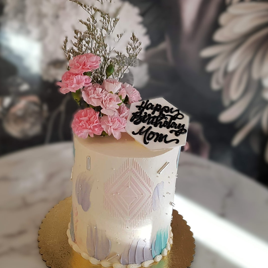 pastel floral cake, cake for girls, cake for ladies, cake delivery vegas, bakery near me, classic cake, cake for mom, cake for girlfriend, mom's birthday 