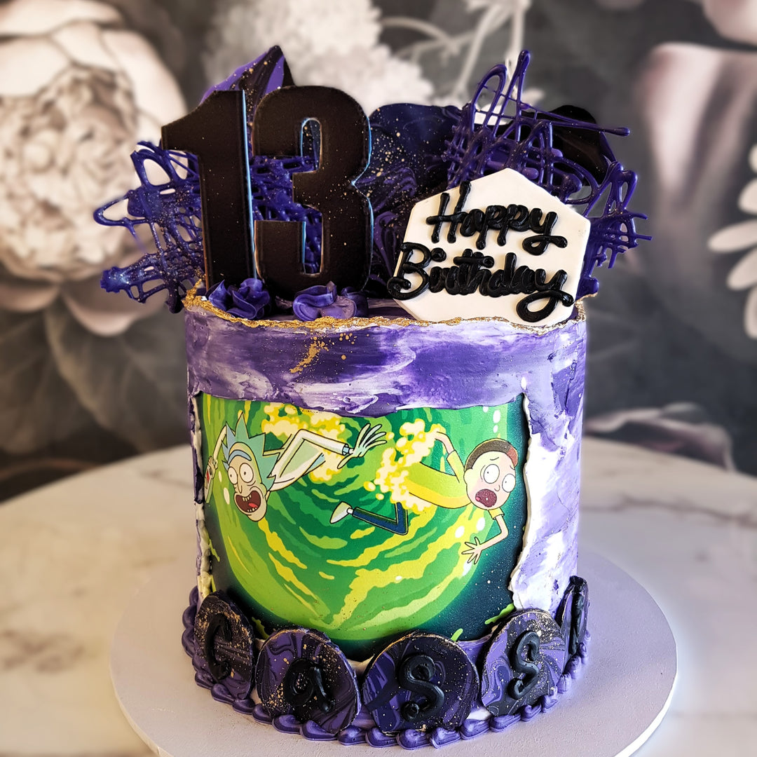 Rick and Morty, Kids Cake, Misadventure cake, Bakery near me, Best cakes vegas