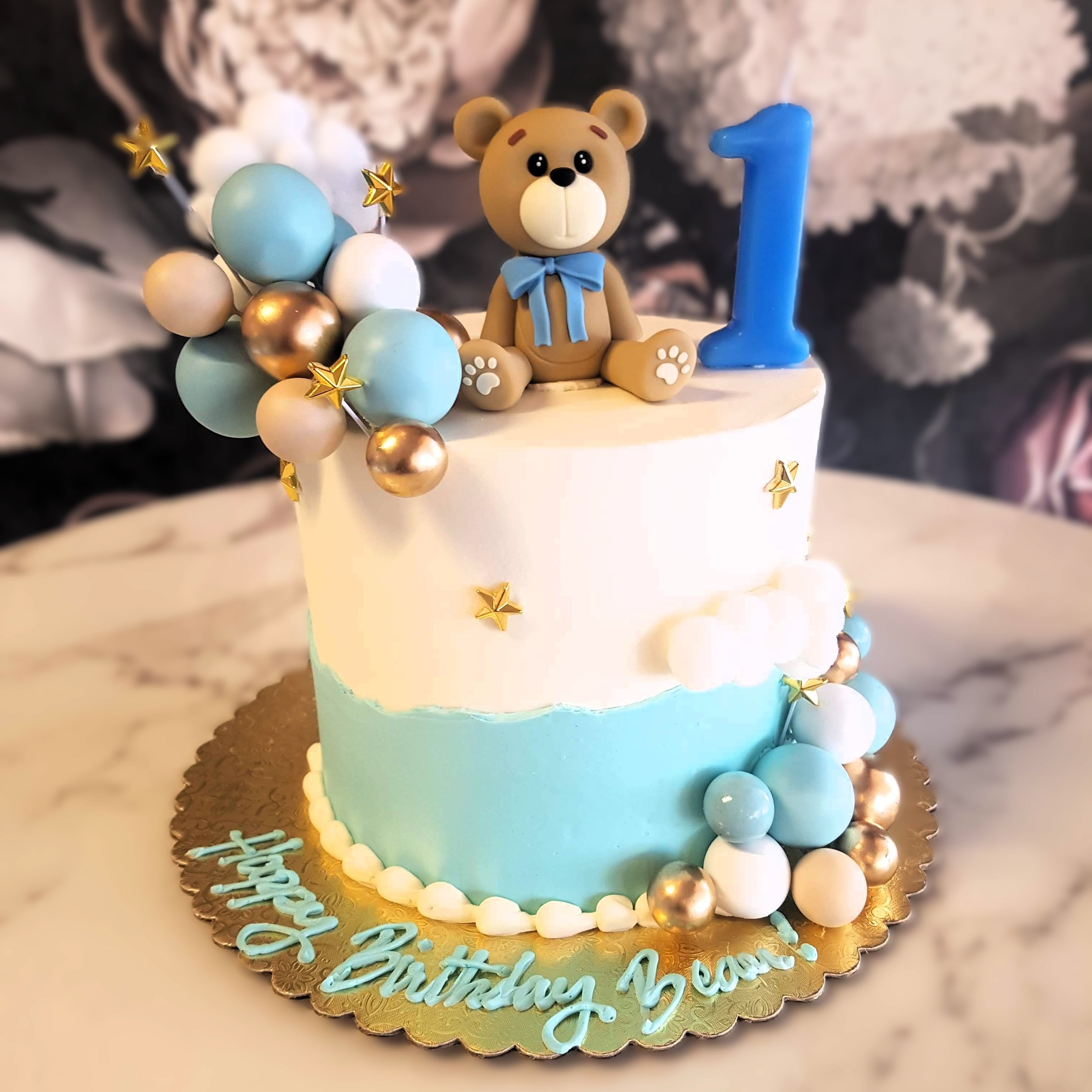 Soft Sky Surprise | First birthday | Baby Cakes Vegas – Rolling In ...