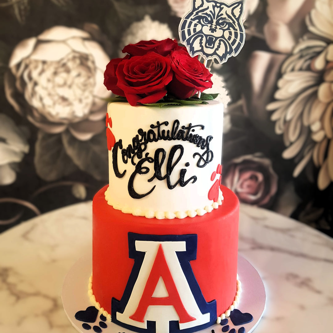 graduation cake, college graduation, high school graduation, school cake, cake delivery vegas, bakery near me, roseman university, university of Arizona, nevada state university, university of pheonix, reno university, college of southern nevada, unlv cake