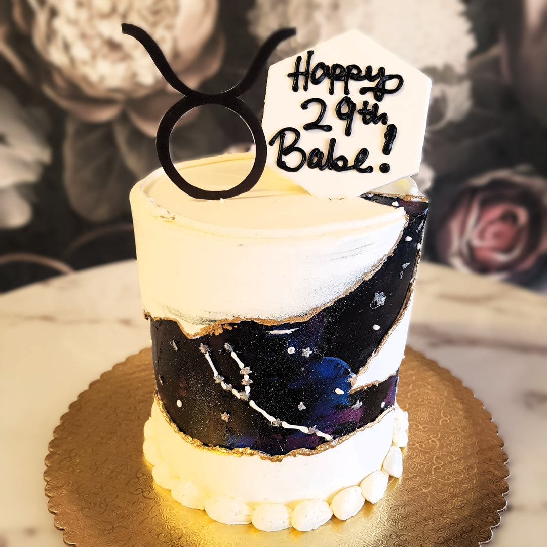 Mens cake, Mens birthday, Mens Luxury Cake, Best cake vegas, Cake delivery Vegas, Bakery near me, Celestial cake, Astrology, Taurus, Constellation