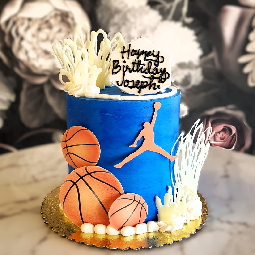 NBA, Basketball ring, Basketball, Sports cake, Mens celebration, Mens birthday, Cake delivery Vegas, Boys cake