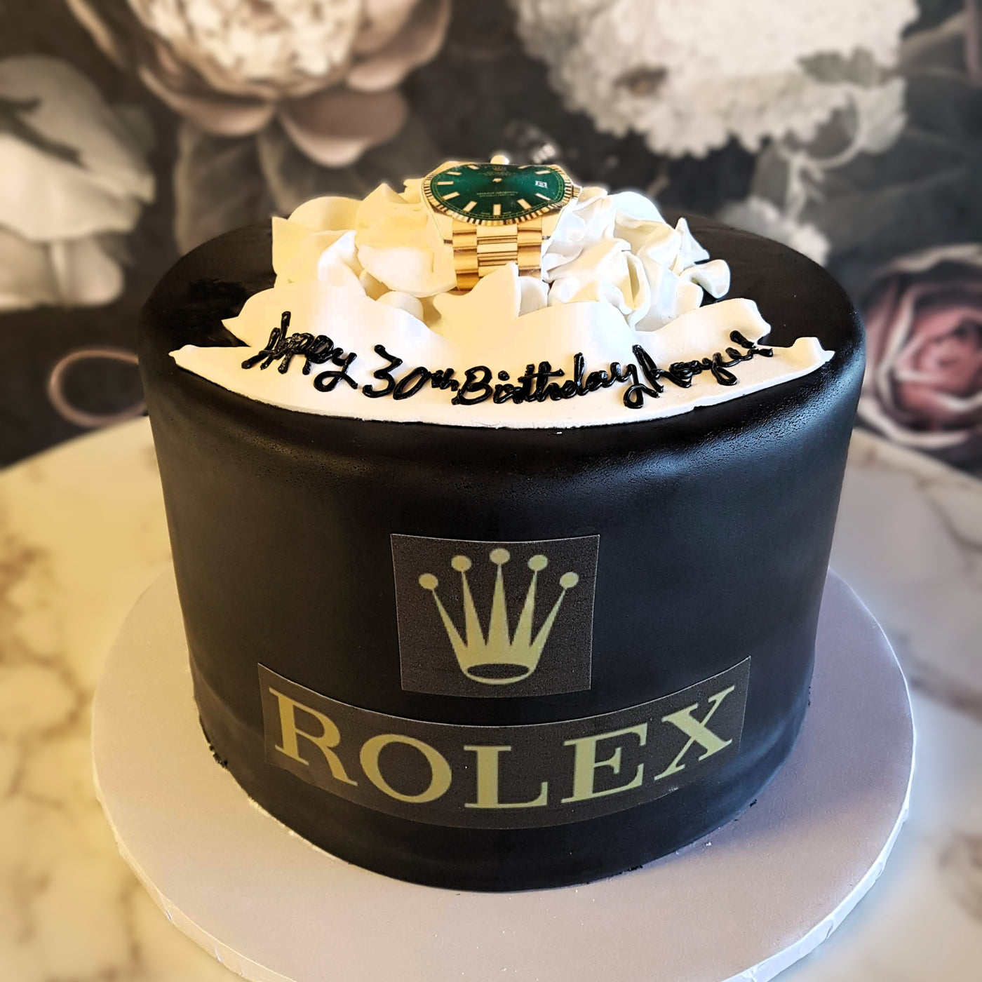cake for men, mens birthday, classic cake, cake delivery vegas, mens celebration, timeless cakes, rolex cake