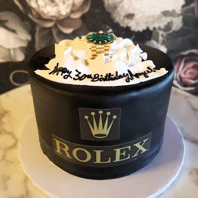 cake for men, mens birthday, classic cake, cake delivery vegas, mens celebration, timeless cakes, rolex cake
