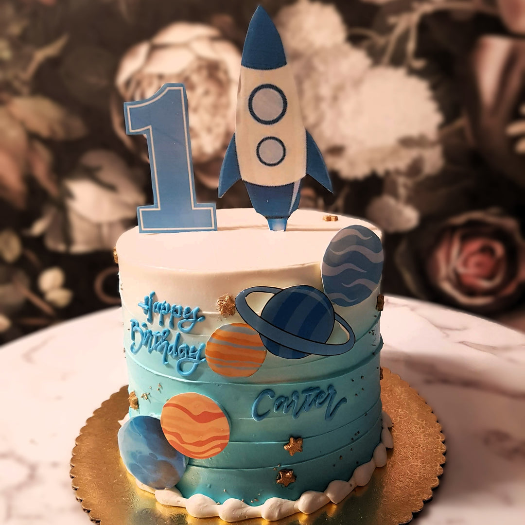 Baby milestones, Baby shower, Baby cake vegas, Bakery near me, Cake Delivery Las Vegas, Kids Party, Kids Celebration, Astronaut cake, planet cake, kids cake, 1st birthday