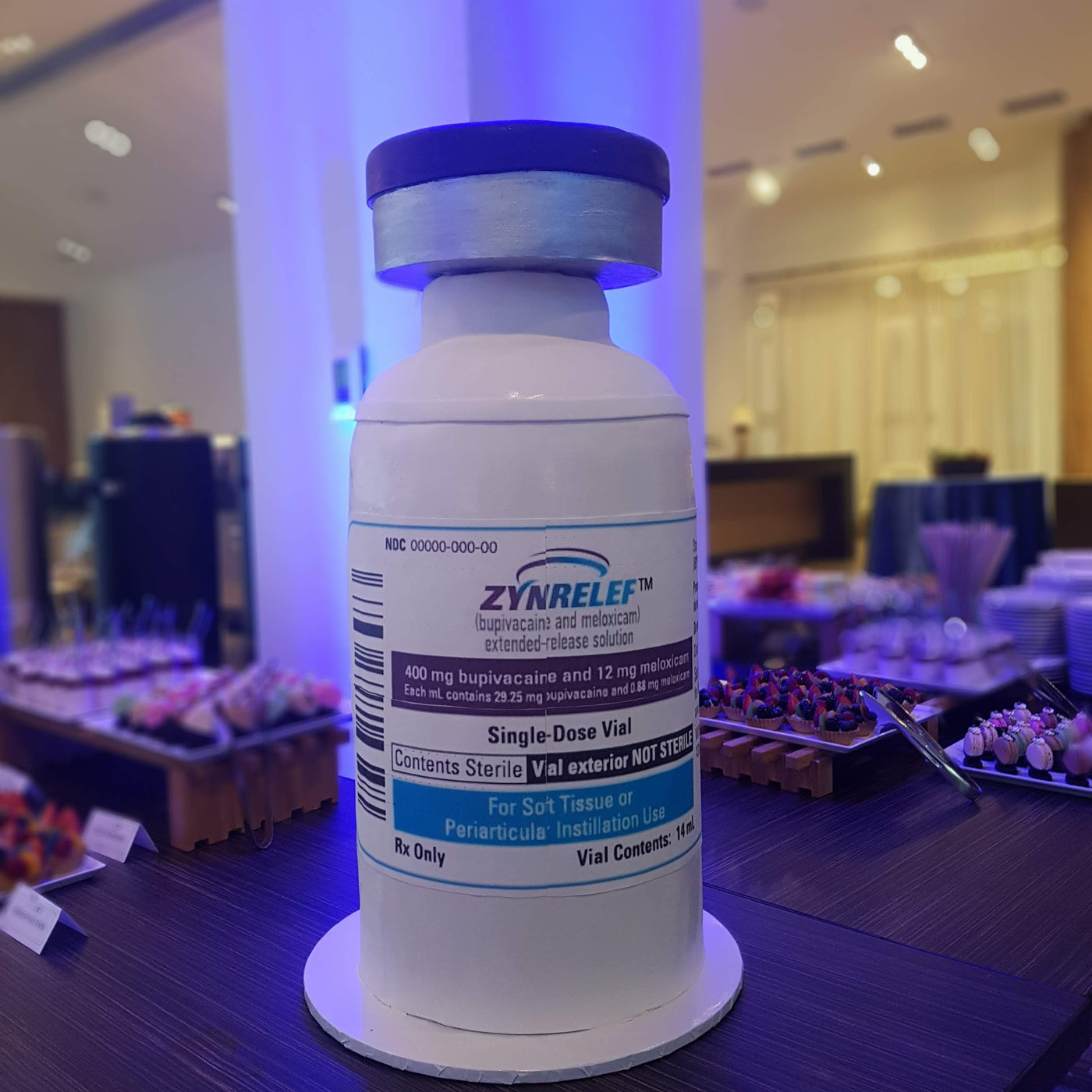 pharmaceutical cake vial, phizer, merick, roche, johnson and johnson, beyer, astra zeneca, lilly