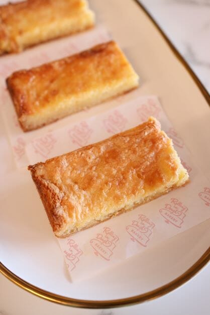 Gluten Free Lemon Bar | Dessert | Pastry Rolling In Dough Bakery 