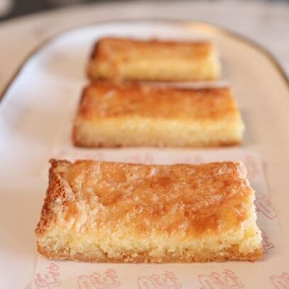 Gluten Free Lemon Bar | Dessert | Pastry Rolling In Dough Bakery 