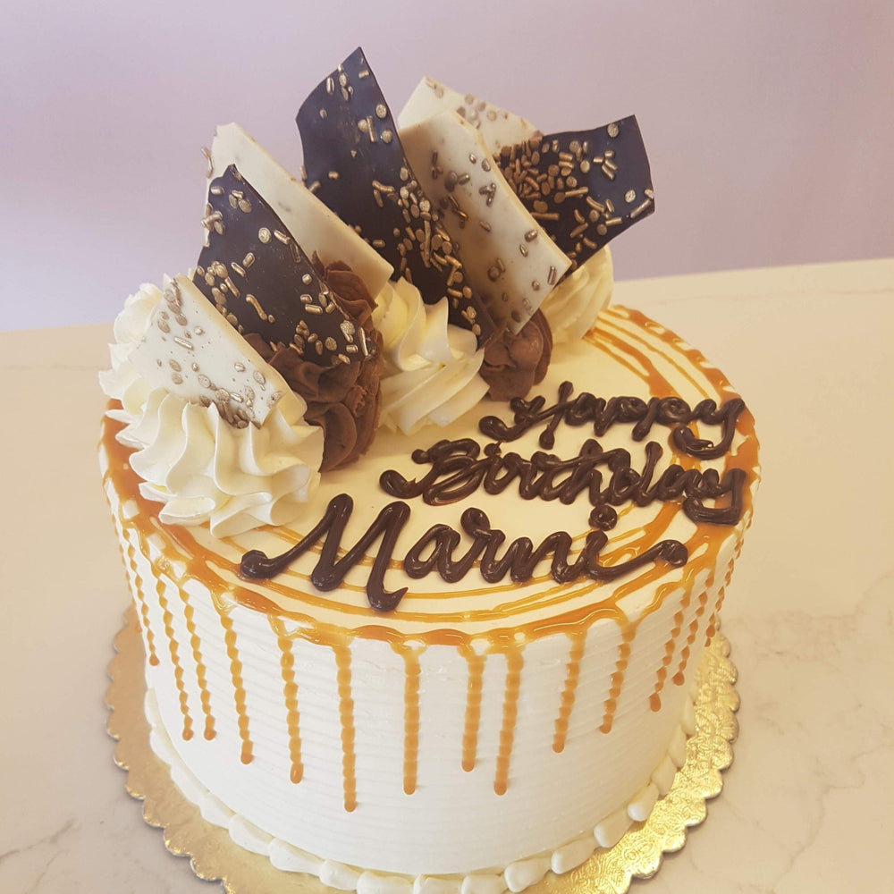 Marble Swirl with Caramel Mousse Cake | Delivery | Special Occasion Cake Cake Rolling In Dough Bakery 