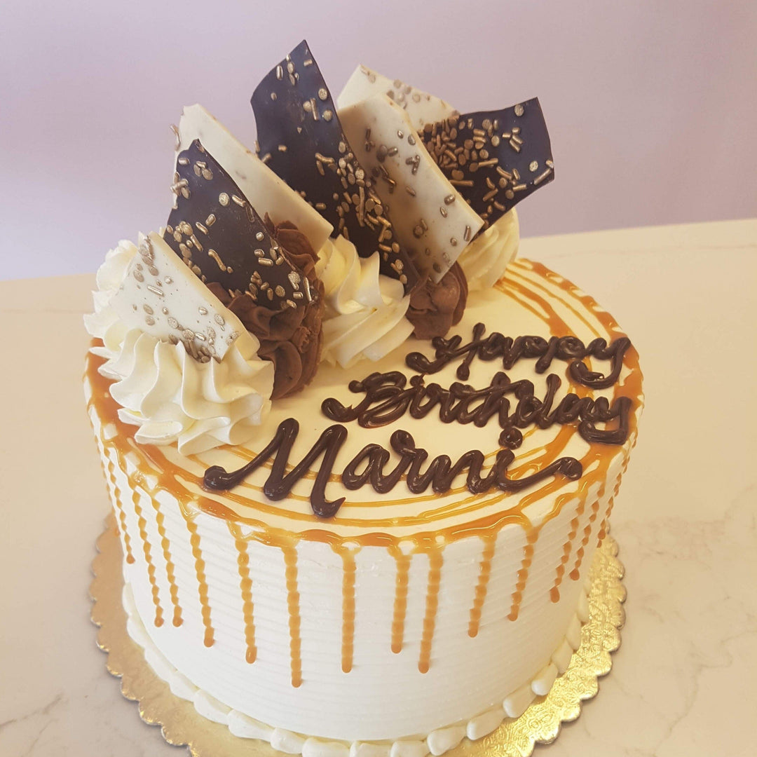Marble Swirl with Caramel Mousse Cake | Delivery | Special Occasion Cake Cake Rolling In Dough Bakery 