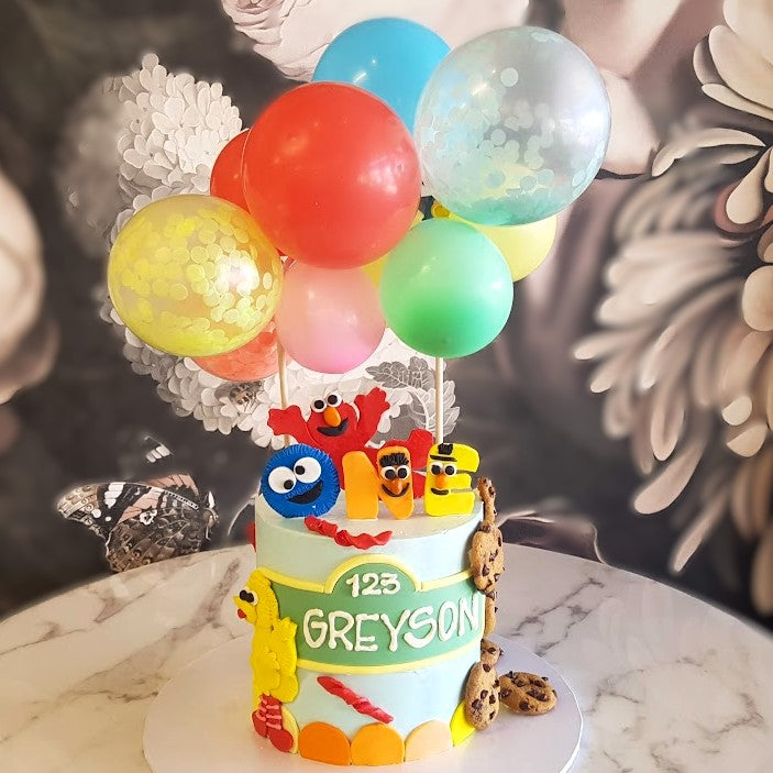 Sesame Street Cute and Fun Cake, Best Cake Vegas, Bakery Near Me, Big Bird, Elmo, Ernie, Cookie Monster
