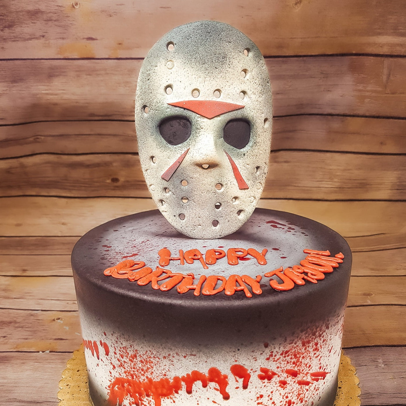 Jason Voorhees, Friday the 13th cake, halloween cake, october birthday, delivery horror cake
