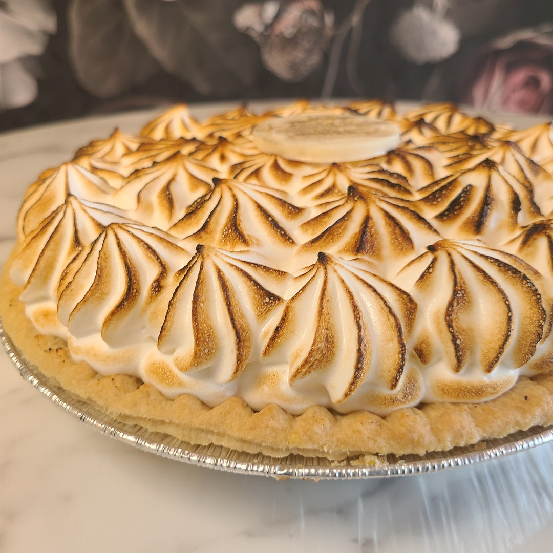9" Lemon Meringue Pie | Lemon Curd | Whipped and Toasted Meringue | GF OPTION