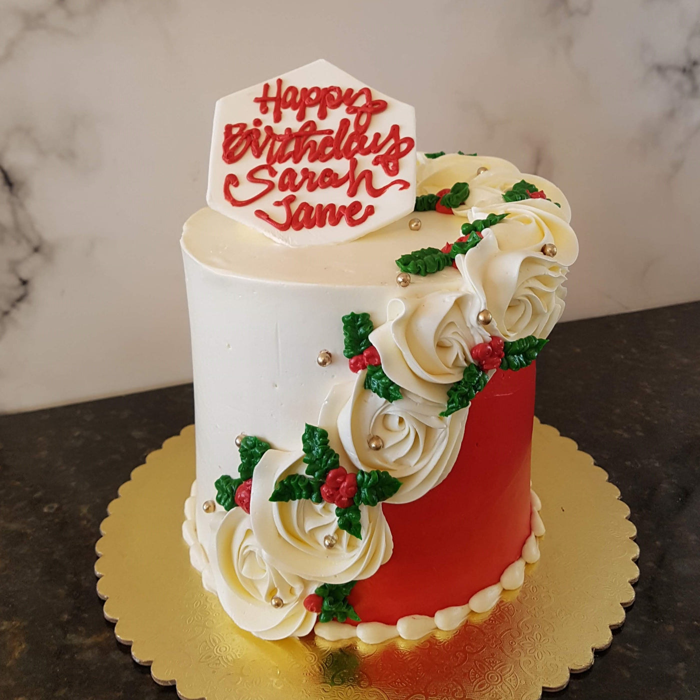 Seasons Greetings | Charming Christmas Cake | Color Pop | Delivery