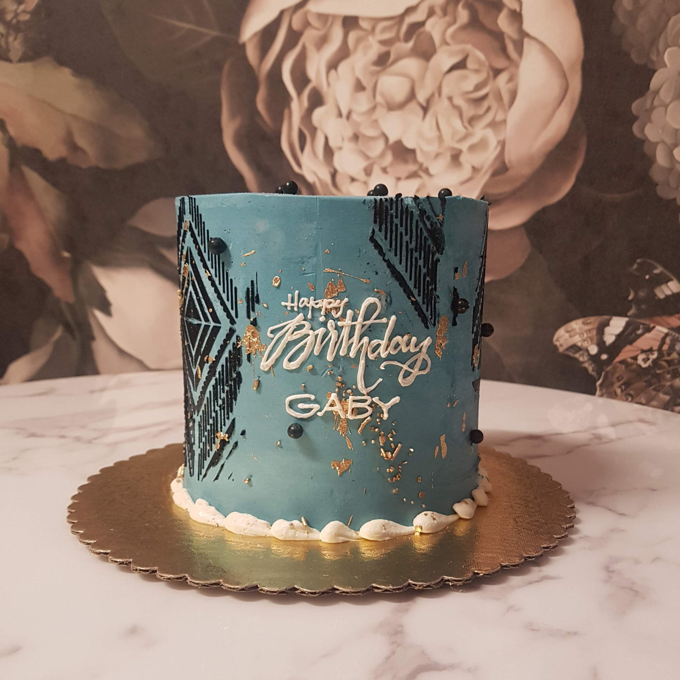 boho cake, urban organic look