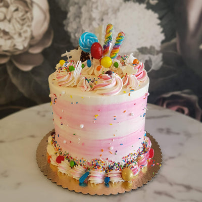 Candy cake skittles cake lollipop cake fun cake