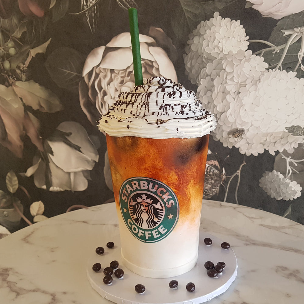Caramel coffee cake, coffee lovers, starbucks cake, coffee cup cake
